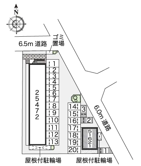 ★手数料０円★坂出市久米町２丁目　月極駐車場（LP）